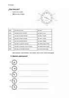 Vorschau - Arbeitsblätter - Vocabulario.el horario.explicaciones - Deckblatt