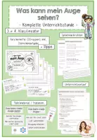 Vorschau - Stundenentwürfe - Komplette Unterrichtsstunde/ Experiment - Was kann mein Auge sehen? - Deckblatt