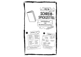 Vorschau - Merkblätter - Spannend schreiben - Spickzettel für Bildergeschichten - Leporello - Deckblatt
