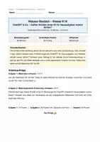 Vorschau - Arbeitsblätter - Klassenarbeit Deutsch Klasse 9/10: Materialgestützte Erörterung – KI & ChatBot - Seite 1