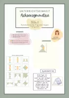 Vorschau - Präsentationen/Tafelbilder - Symmetrische Figuren legen I Tangram I Achsensymmetrie I Symmetrie - Deckblatt
