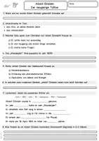 Vorschau - Stundenentwürfe - Lesetext mit Fragen zu Albert Einstein (Leseverstehen Klasse 4, 5, 6, 7) - Seite 2