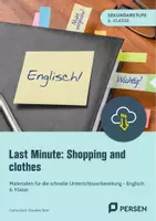 Vorschau - Stundenentwürfe - Last Minute: Shopping and clothes - Schnelle Englischstunde - Deckblatt