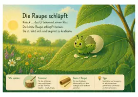 Vorschau - Bildkarten - Klanggeschichte - Von der Raupe zum Schmetterling - Seite 3