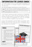 Vorschau - Arbeitsblätter - The School System in the UK - Reading Comprehension (2-fach differenziert + Conversation Strips) - Seite 1