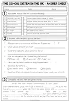 Vorschau - Arbeitsblätter - The School System in the UK - Reading Comprehension (2-fach differenziert + Conversation Strips) - Seite 3