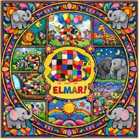 Vorschau - Arbeitsblätter - Mandala: Vielfalt am Beispiel von Elmar mit Stundenentwurf. - Deckblatt