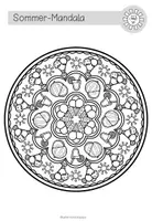 Vorschau - Mal- und Bastelvorlagen - SOMMER - Mandalas (5 Malvorlagen) - Seite 3