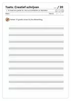 Voorbeeld - Toets Creatief schrijven - Thema lente - Pagina 1