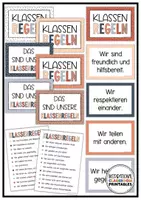 Vorschau - Poster - Klassenregeln Boho Gepunktet | Klassenzimmer Deko | Verhaltensregeln - Seite 2