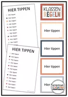 Vorschau - Poster - Klassenregeln Boho Gepunktet | Klassenzimmer Deko | Verhaltensregeln - Seite 3