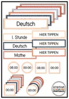 Vorschau - Poster - Tagestransparenz Boho Gepunktet | Klassenzimmer Deko | Stundenplan - Seite 3