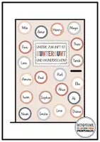 Vorschau - Mal- und Bastelvorlagen - Klassenzimmer Deko Boho Gepunktet | Materialpaket | Start ins neue Schuljahr - Seite 1