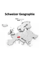 Vorschau - Arbeitsblätter - Schweizer Geographie - Deckblatt
