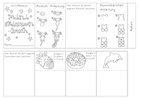 Vorschau - Mal- und Bastelvorlagen - 🎨✨Mini-Skizzenbuch - Kreativ zeichnen im Mini-Format 🖊️✨ - Seite 3