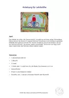 Vorschau - Mal- und Bastelvorlagen - Kunst Frühling, Ich und mein Fahrrad, Grundschule - Seite 3