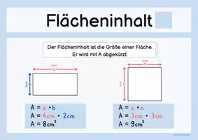 Vorschau - Arbeitsblätter - Wachsendes Materialpaket - Unterrichtsreihe - Flächeninhalt und Umfang - Seite 1