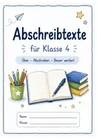 Vorschau - Arbeitsblätter - Abschreibtexte Klasse 3-4 - Deckblatt
