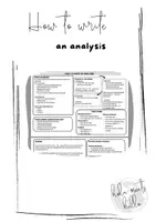 Vorschau - Merkblätter - How to write an analysis - ZP10 NRW Gymnasium - Merkblatt - Deckblatt