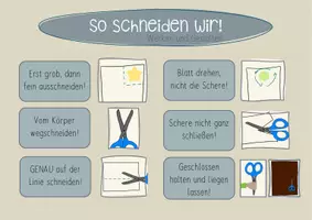 Vorschau - Poster - Schneideregeln Plakat Bilder Schriftstreifen - Deckblatt