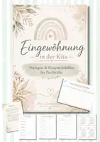 Vorschau - Lehrpläne/Lehrermaterial - Eingewöhnung in der Kita – großes Materialpaket mit Vorlagen & Fachimpulsen - Deckblatt