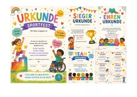 Vorschau - Poster - Sportfest Urkunden - Deckblatt