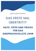 Vorschau - Text - Das erste Mal übertritt - Deckblatt