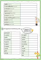 Vorschau - Arbeitsblätter - Synonyms, opposites & definitions - Arbeitsblatt - Seite 2