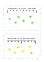 Vorschau - Stationenlernen - Kartei Zahlenstrahl - Seite 1