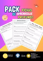 Vista previa - Hojas de trabajo - Pack Fichas de aprendizaje profundo en lectura - Portada