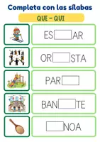 Vista previa - Tarjetas / Manipulativos - LETRAS QUE Y QUI - página 3