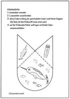 Vorschau - Mal- und Bastelvorlagen - Narwal Ecklesezeichen zum Basteln und Ausmalen - Seite 2