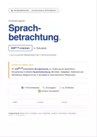Vorschau - Stundenentwürfe - Sprachbetrachtung 4. Klasse – iKMPLUS-orientierter Vorbereitungstest - Deckblatt