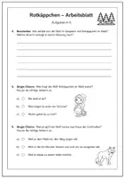 Vorschau - Arbeitsblätter - Märchen verstehen: Rotkäppchen – Arbeitsblatt mit Lösungen | Deutsch 5./6. Klasse - Seite 3