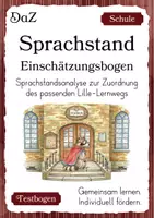 Vorschau - Fördermaterial/Inklusion - DaZ/DaF Sprachstand-Einschätzungsbogen Test Grundschule - Deckblatt