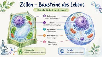 Vorschau - Arbeitsblätter - Arbeitsblatt "Zelle" + Onlineübung & MP3 + Infografik - Seite 2