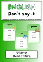 Vorschau - Spiele - Don’t Say It - 40 Karten zum Thema "Frühling" - Deckblatt