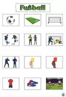 Vorschau - Arbeitsblätter - DaZ - Fußball - Symbole fürs Vokabelheft - DaF / Deutsch - Seite 1