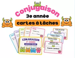 Aperçu - Préparation de séance / Séance complète - Cartes à tâches de conjugaison - Page 2