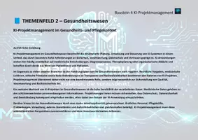 Vorschau - Arbeitsblätter - Küstliche Intelligenz Projektmanagement im Gesundheits‑ und Pflegekontext / Jg.8-11 / Weiterbildung - Seite 2