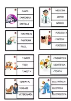 Vista previa - Hojas de trabajo - CONCIENCIA FONOLÓGICA_PROFESIONES - página 1
