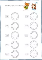 Vorschau - Arbeitsblätter - Die Uhr - Übungen mit Ferdi Fuchs und Freunden - Seite 3