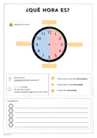 Vorschau - Arbeitsblätter - Uhrzeit Spanisch: ¿Qué hora es? - Seite 2