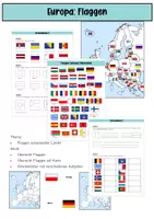 Vorschau - Arbeitsblätter - Europa: Flaggen - Deckblatt