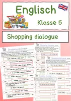 Vorschau - Arbeitsblätter - Let’s go shopping! Einkaufsdialoge für Klasse 5 – differenziert & interaktiv - Deckblatt