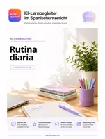 Vorschau - Arbeitsblätter - KI-Lernbegleiter Spanisch – Rutina diaria - Deckblatt