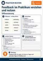 Vorschau - Arbeitsblätter - Feedback im Praktikum verstehen und nutzen | Lernsituation mit Aufgaben & Differenzierung - Seite 3