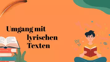 Vorschau - Poster - Umgang mit lyrischen Texten Einführung für die Sek.1 - Deckblatt
