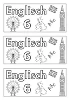Vorschau - Mal- und Bastelvorlagen - Englisch Deckblätter 5 - 10 - Seite 3