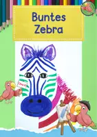 Vorschau - Mal- und Bastelvorlagen - Kunst Grundschule, Male ein buntes Zebra - Deckblatt